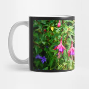 Fuchsia Flowers Closeup Mug